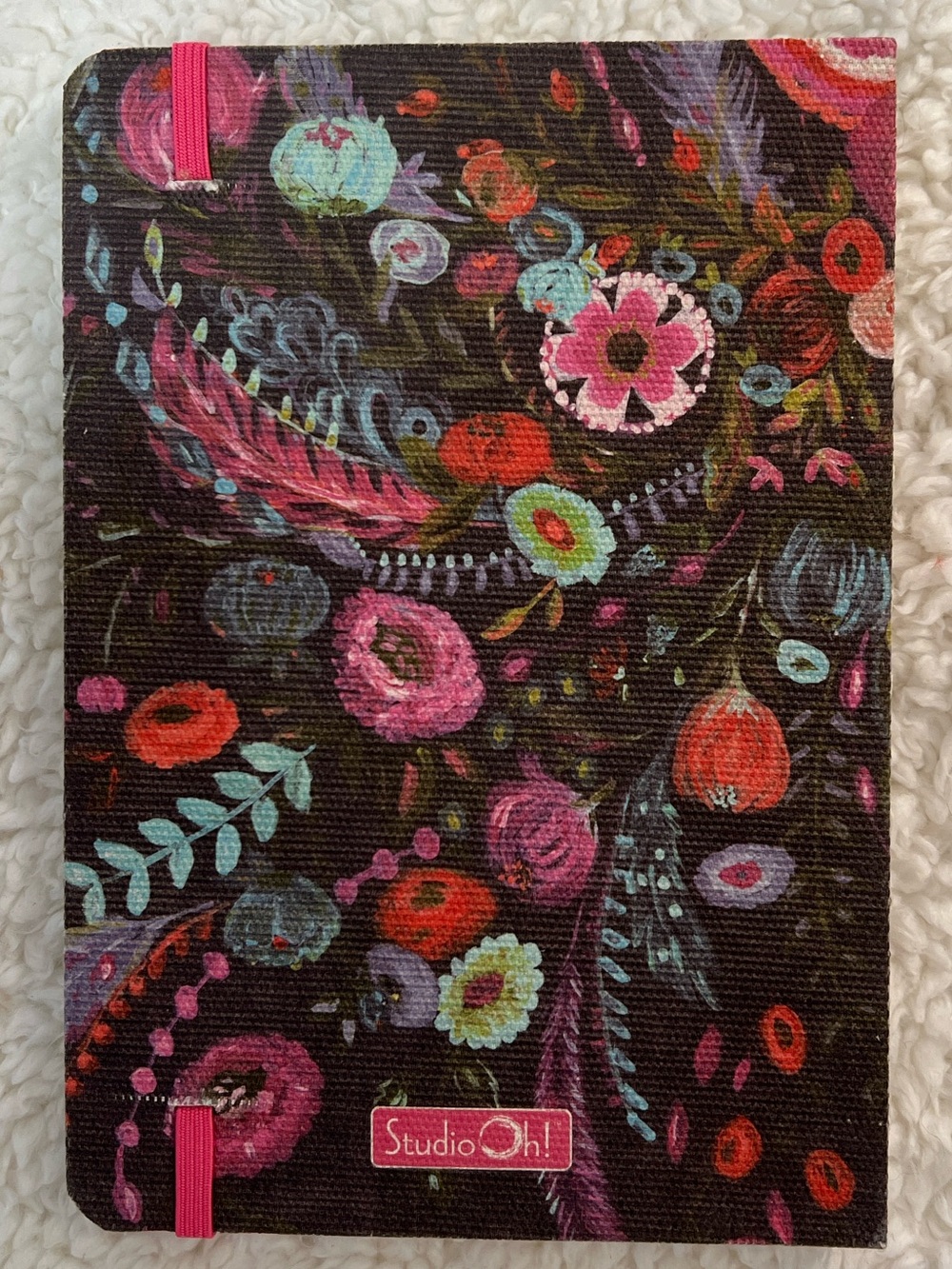 Studio Oh! Floral Canvas DECONSTRUCTED JOURNAL Notebook w/Elastic Closure - Picture 3 of 6